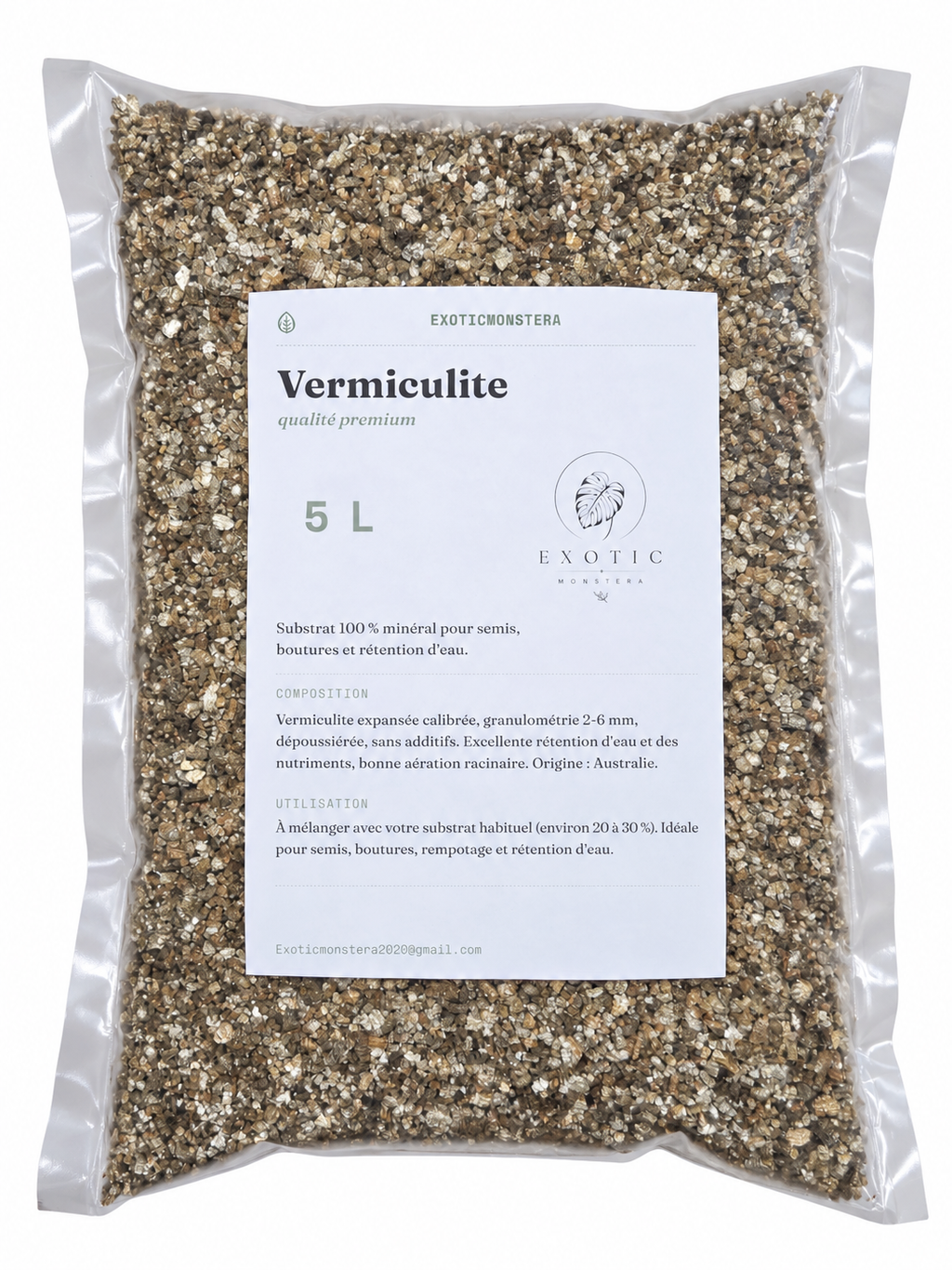 Vermiculite Premium horticole 🌿 – Rétention d’Eau Idéale pour les Boutures, Semis & Plantes Tropicales
