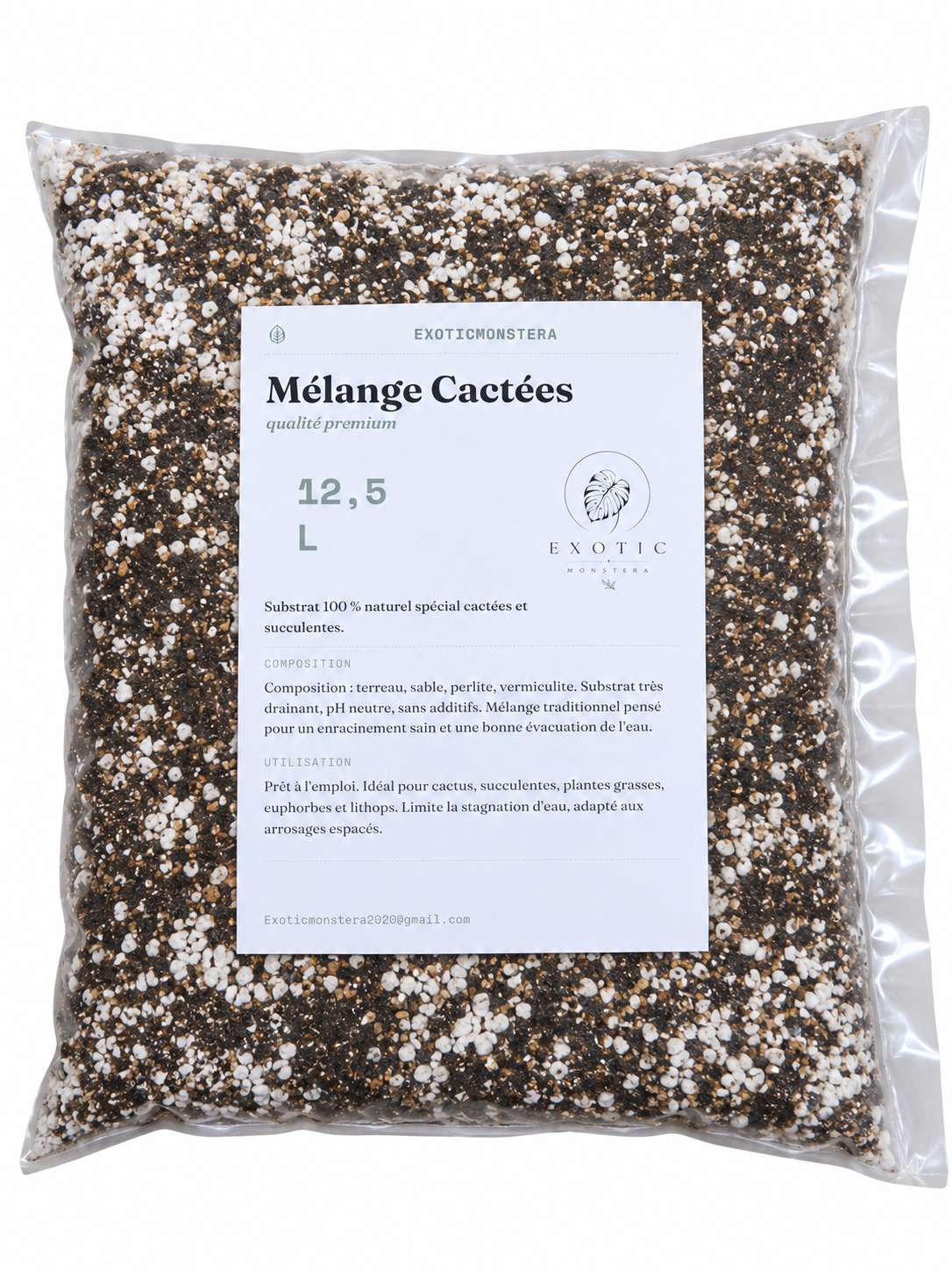 Mélange Cactées Premium 🌵 – Substrat Ultra Drainant Idéal pour les Cactus & Plantes Grasses