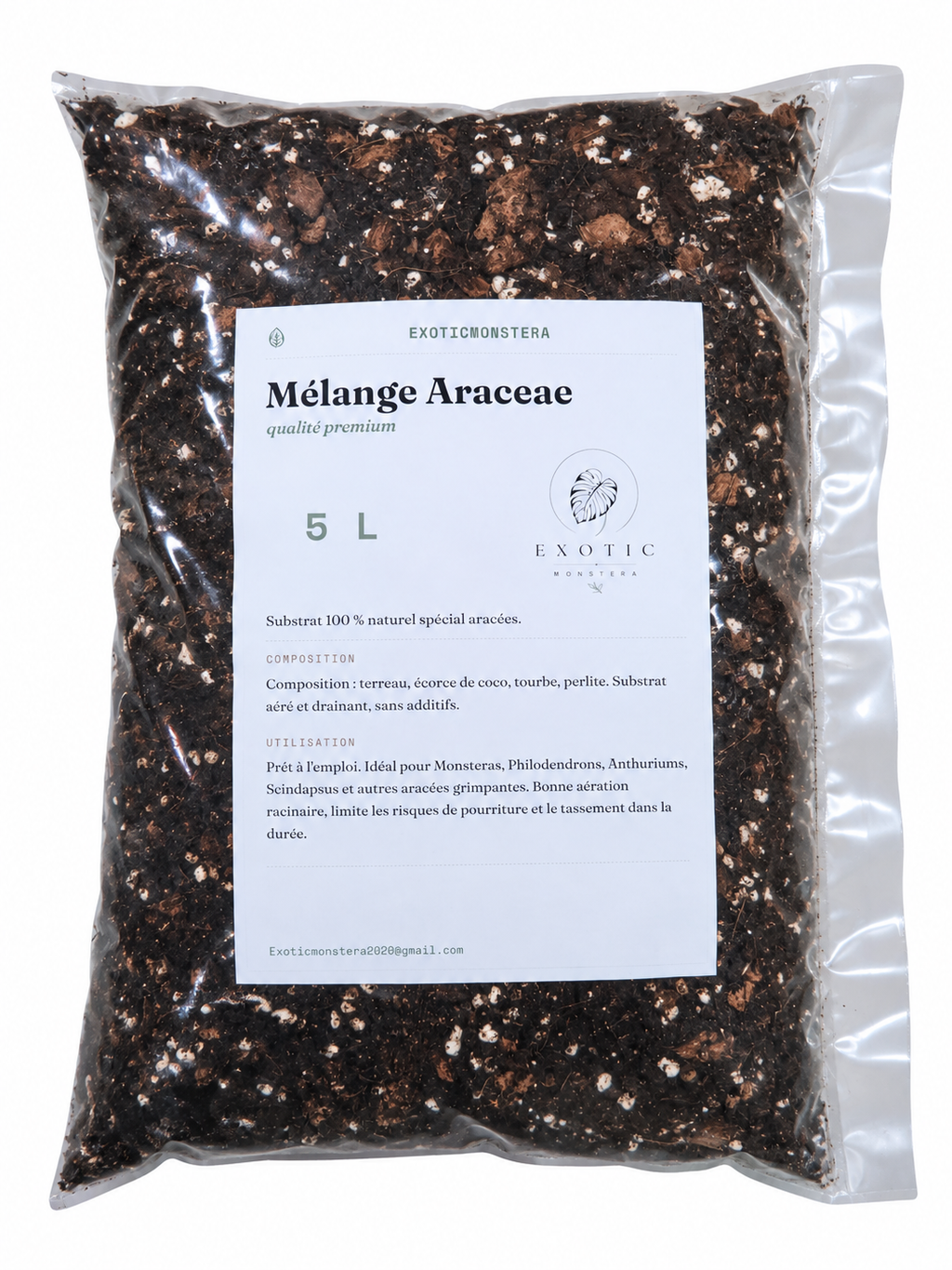 Mélange Araceae Premium 🌿 – Substrat Idéal pour les Monsteras, Philodendrons, alocasias...