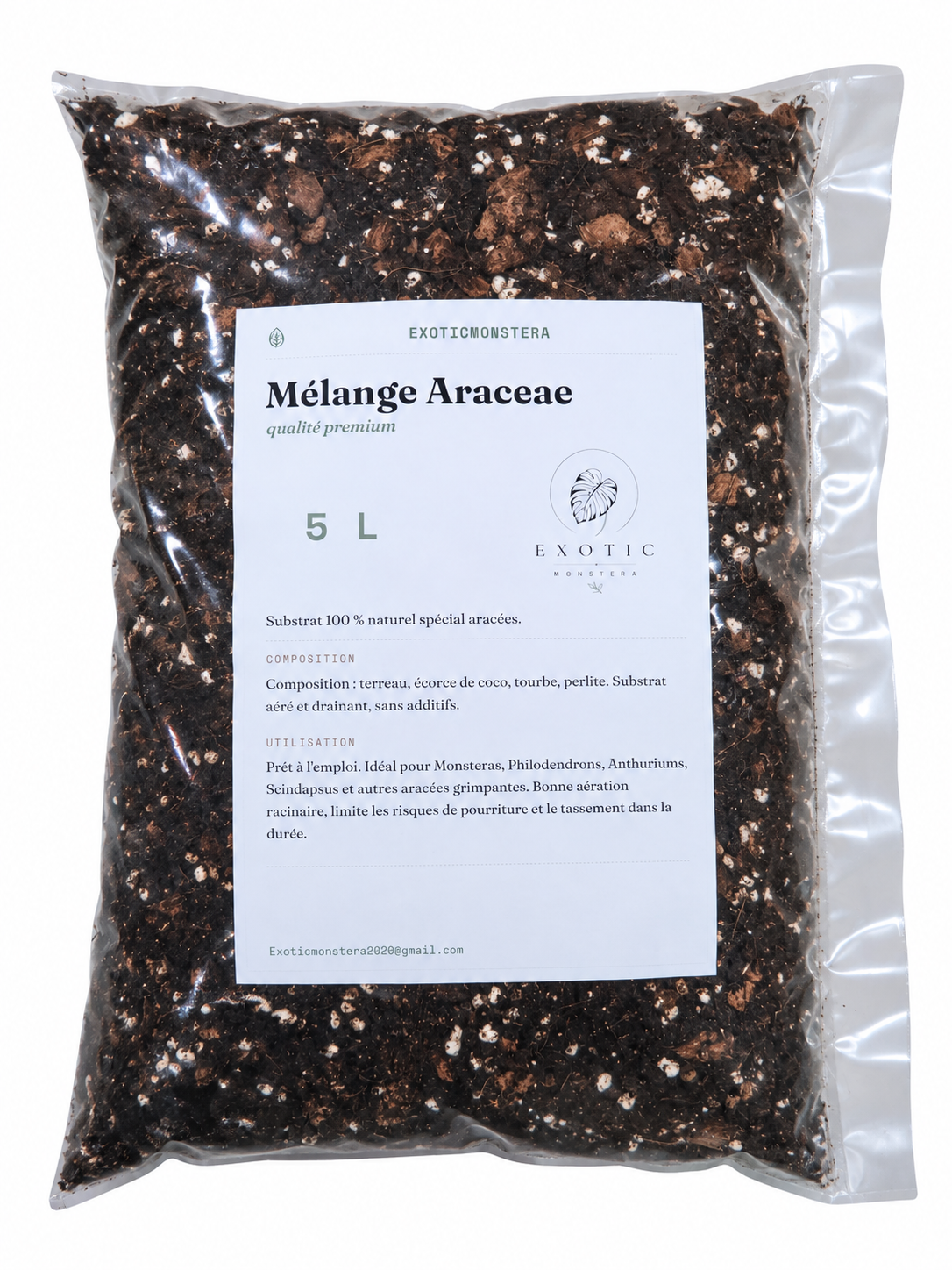 Mélange Araceae Premium 🌿 – Substrat Idéal pour les Monsteras, Philodendrons, alocasias...
