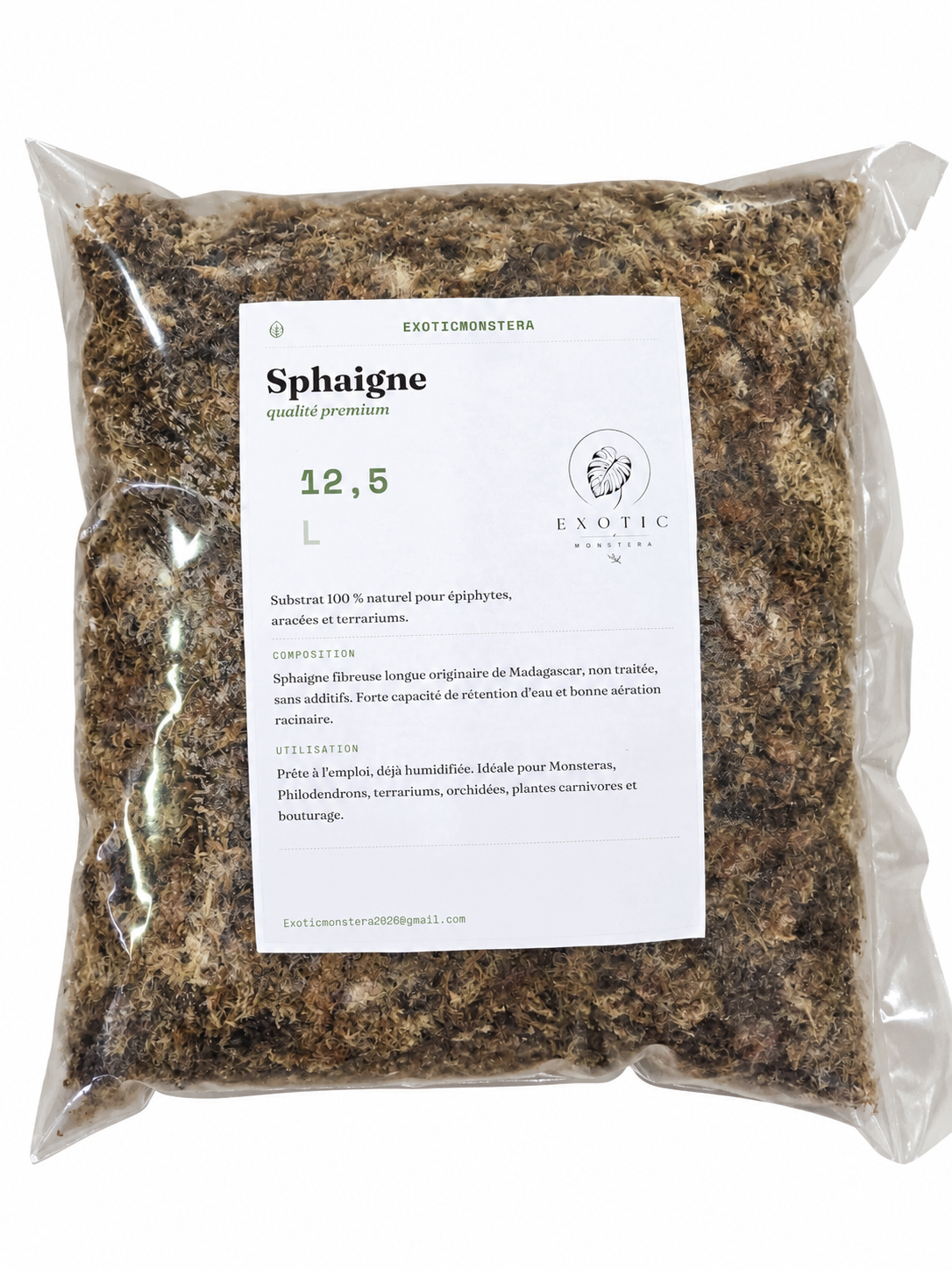Sphaigne Premium pour Plantes Tropicales 🌿 – Idéale Pour les Monsteras, Philodendrons & Terrariums