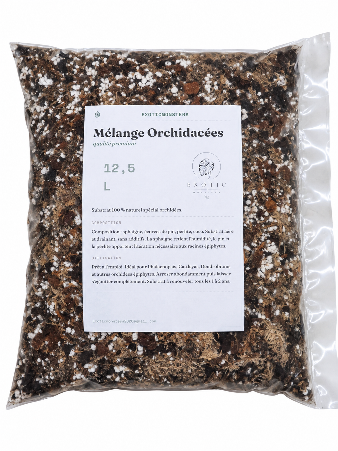Mélange Orchidacées Premium 🌸 – Substrat Aéré Idéal pour les Orchidées & Racines Saines