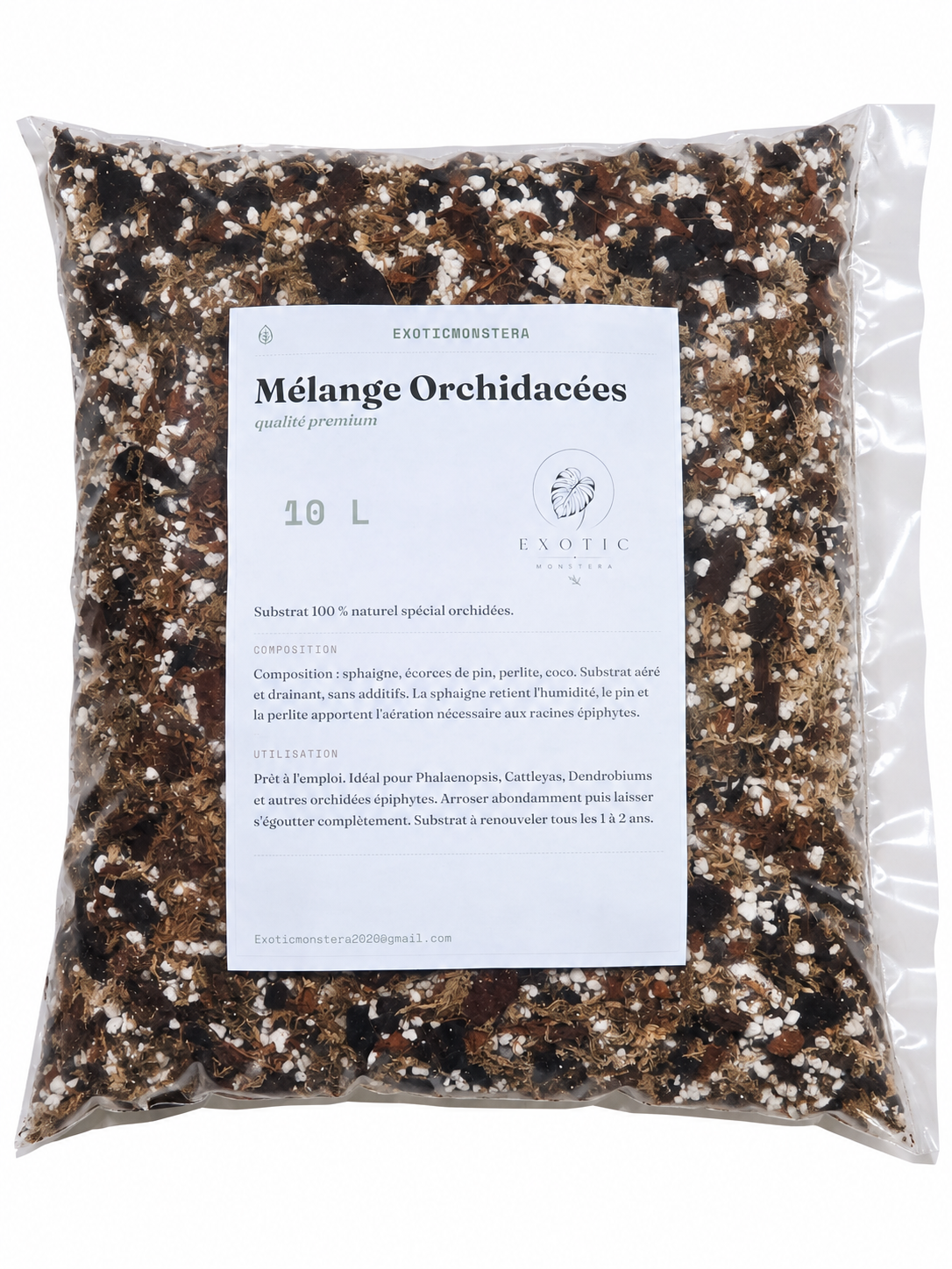 Mélange Orchidacées Premium 🌸 – Substrat Aéré Idéal pour les Orchidées & Racines Saines