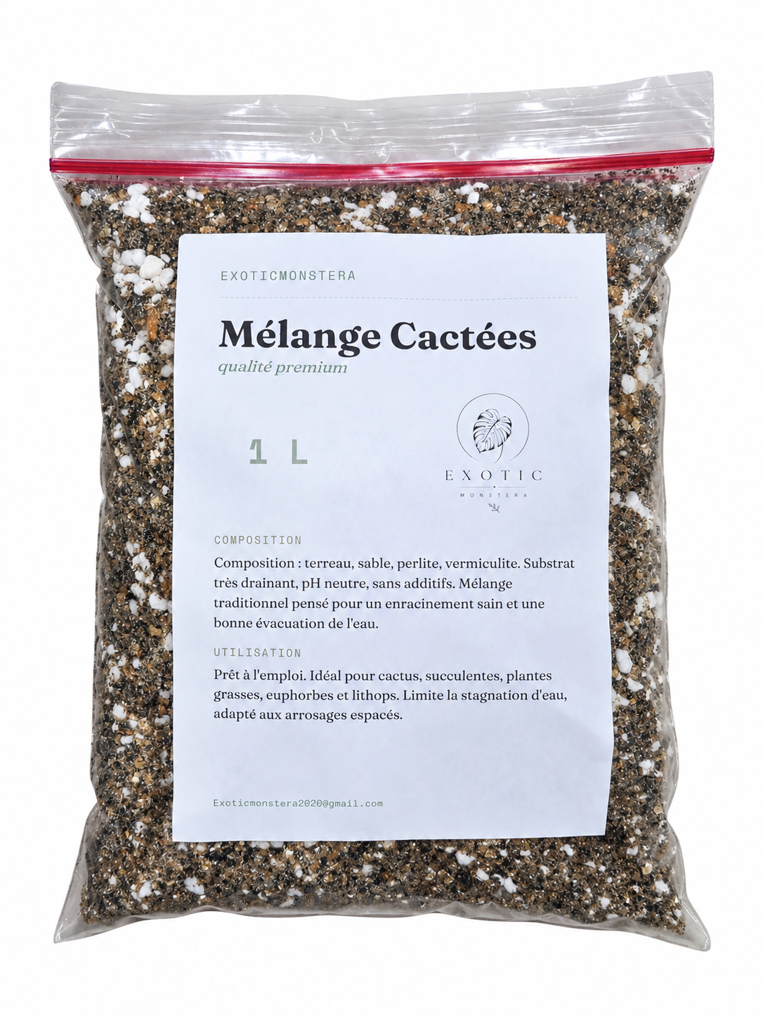 Mélange Cactées Premium 🌵 – Substrat Ultra Drainant Idéal pour les Cactus & Plantes Grasses