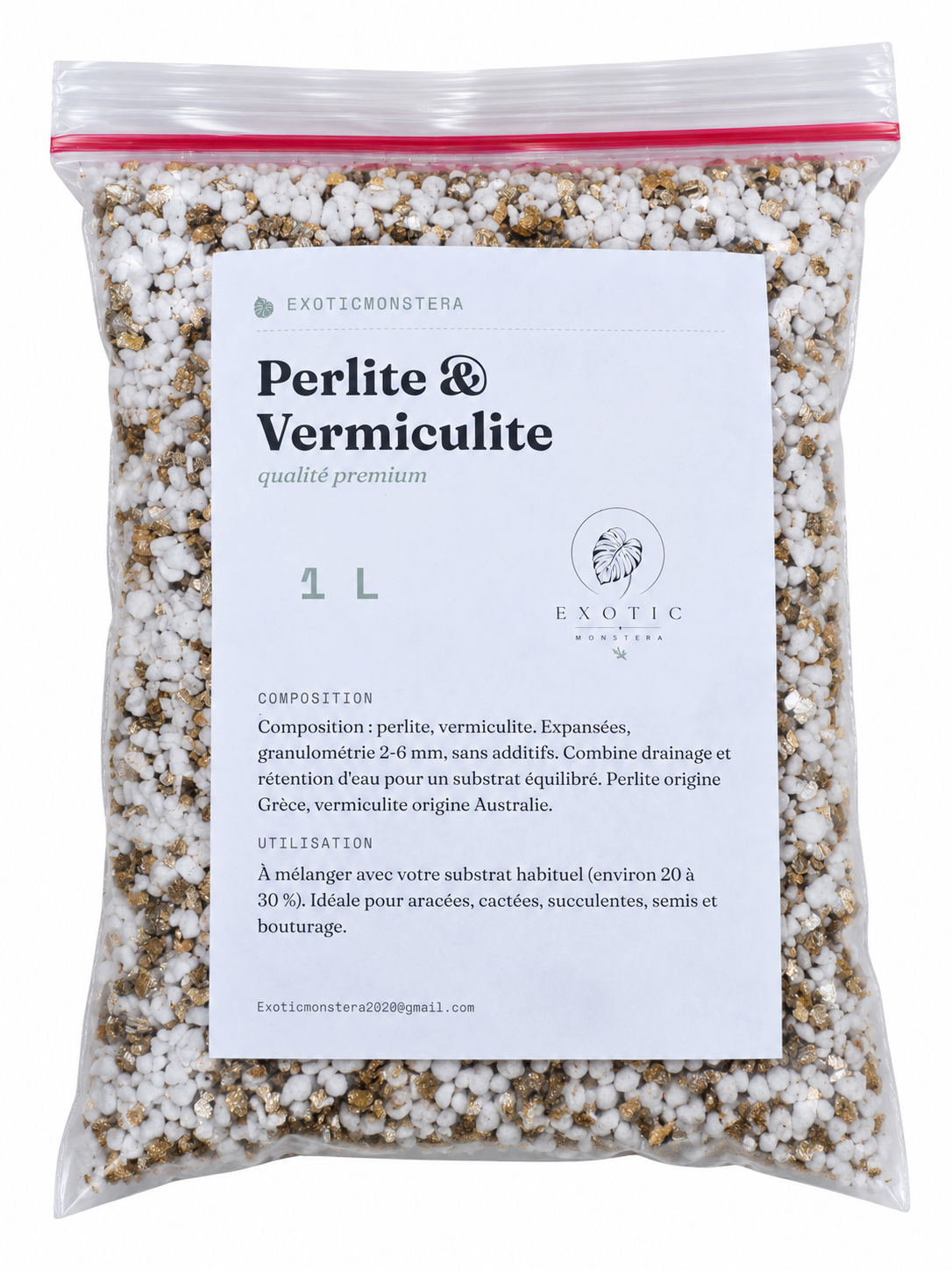 Mélange Perlite & Vermiculite Premium 🌿 – Drainage + Rétention d’Eau Idéal pour les Boutures & Plantes