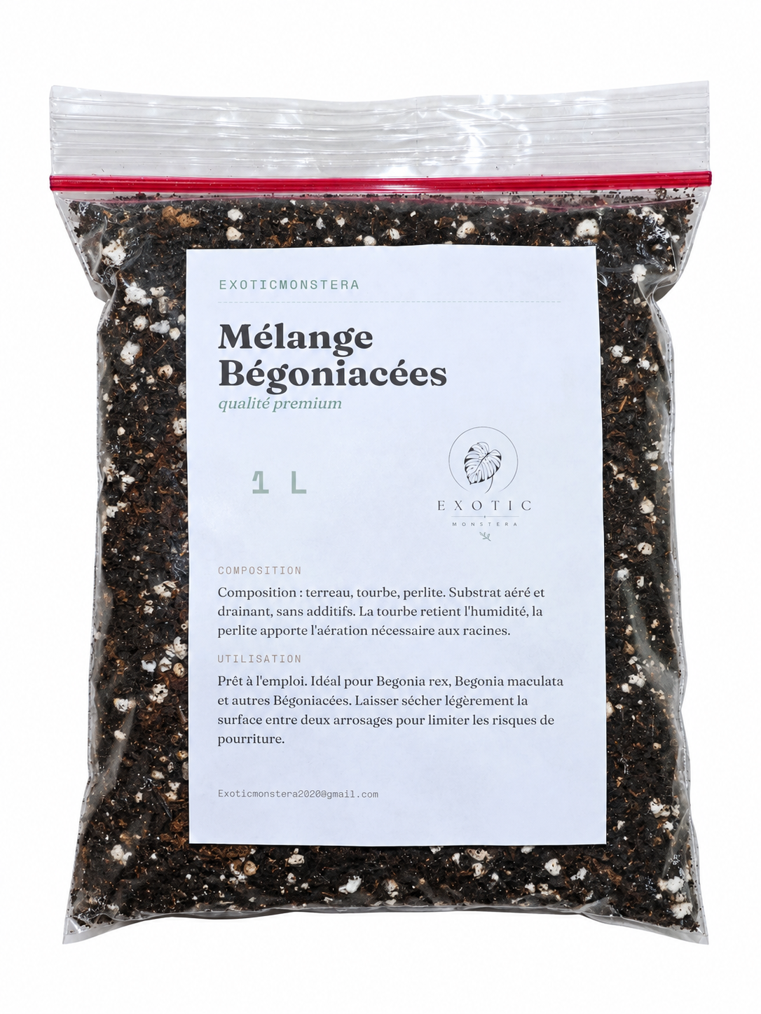 Mélange Bégoniacées Premium 🌿 – Substrat Léger & Aéré Idéal pour les Bégonias & Plantes Sensibles