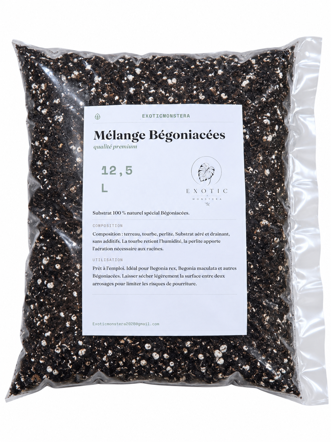 Mélange Bégoniacées Premium 🌿 – Substrat Léger & Aéré Idéal pour les Bégonias & Plantes Sensibles